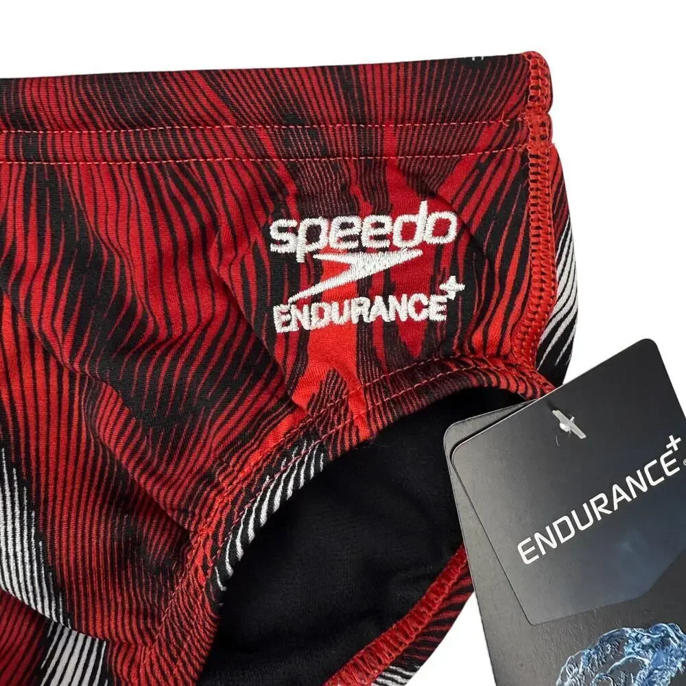 NWT SPEEDO Endurance+ Men's Purpose Brief Red Size 26
